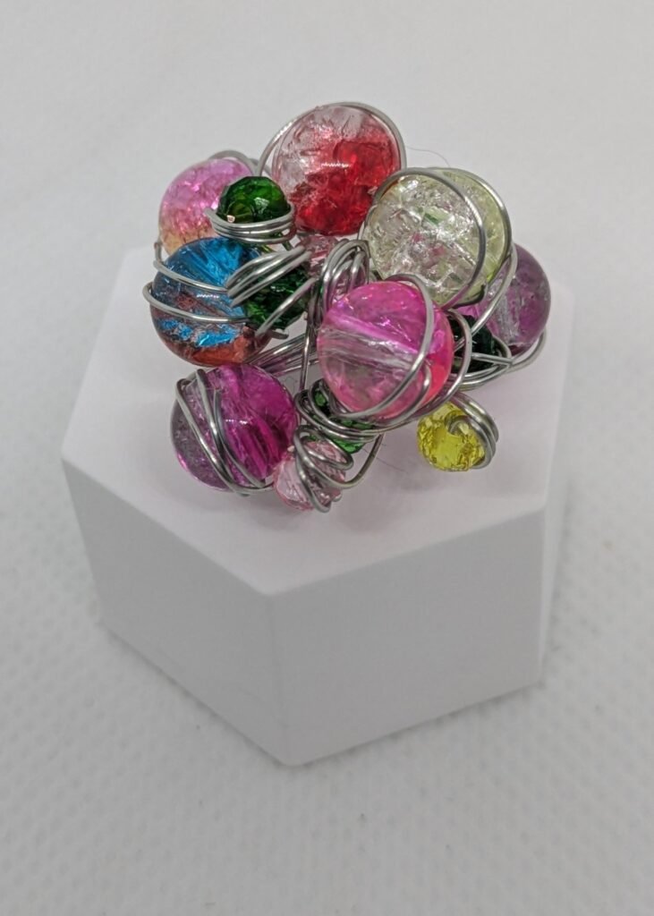 anello Acciaio e vetro