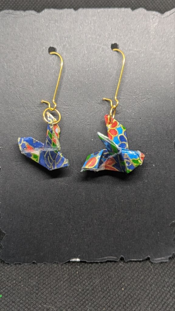 Orecchini Origami Uccellino