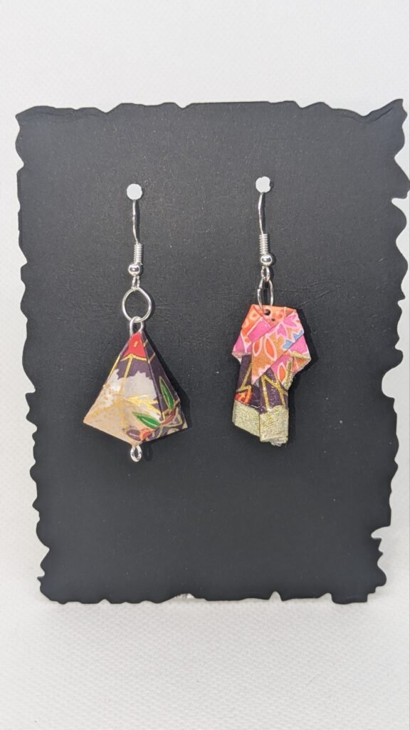 Orecchini Origami Lanterna e Kimono medi