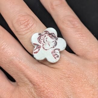 Anello regolabile in acciaio e ceramica