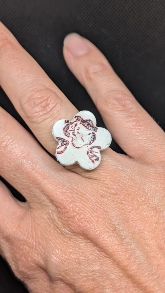 Anello regolabile in acciaio e ceramica