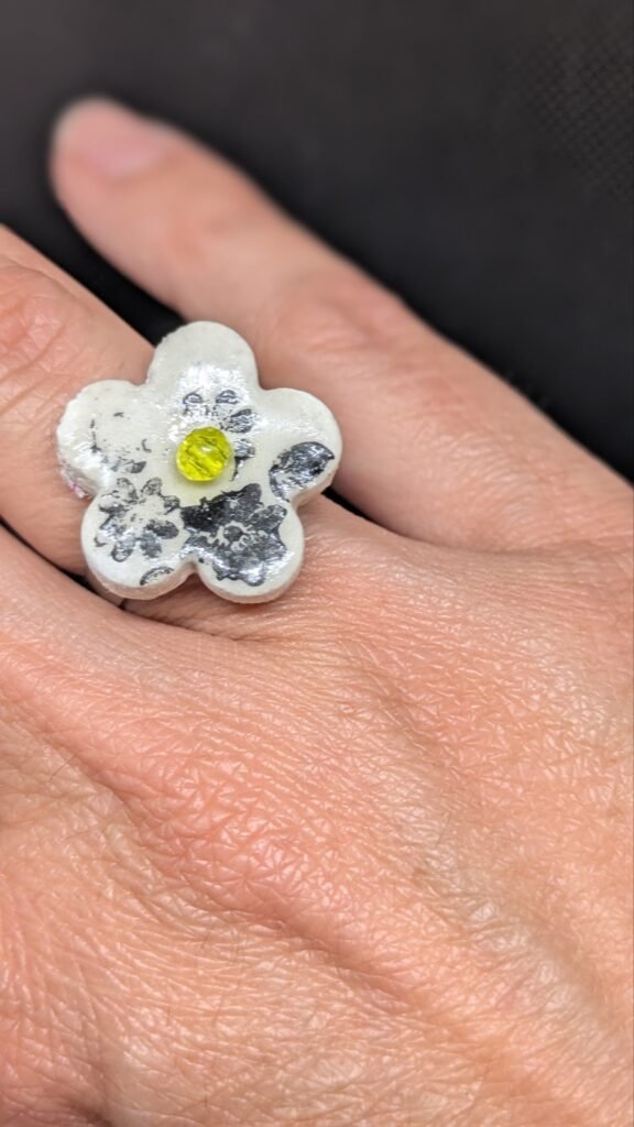 Anello regolabile in acciaio e ceramica