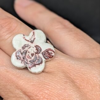 Anello regolabile in acciaio e ceramica