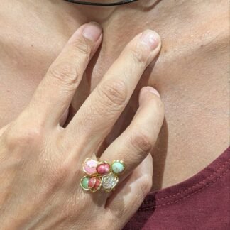 Anello Bloom con Vetro Austriaco
