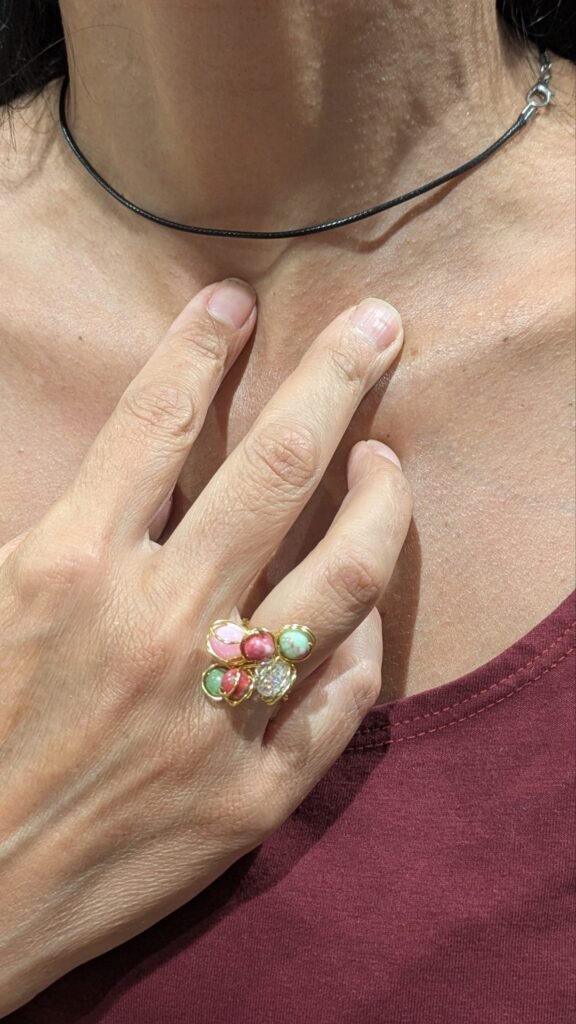 Anello Bloom con Vetro Austriaco