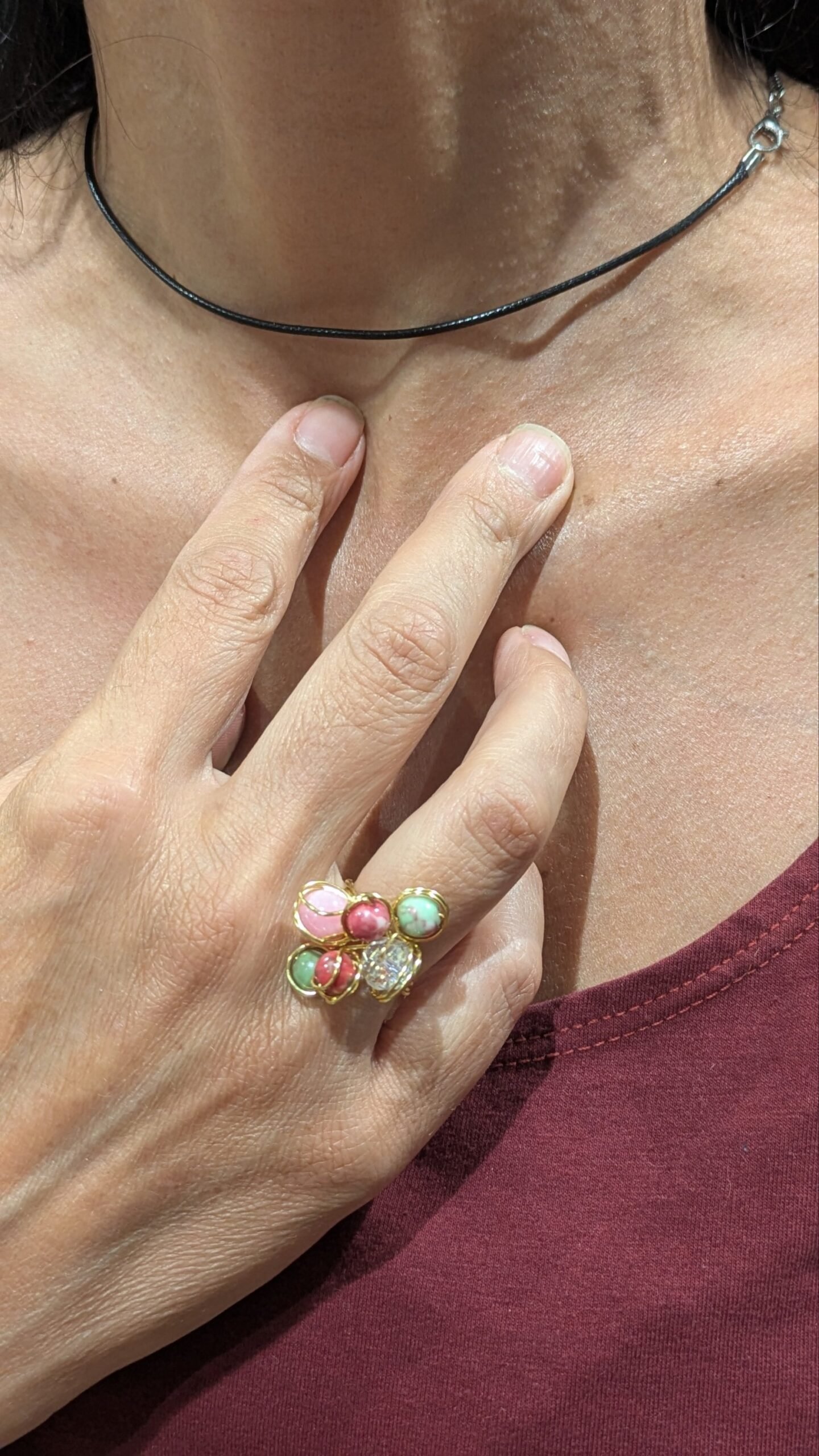 Anello Bloom con Vetro Austriaco
