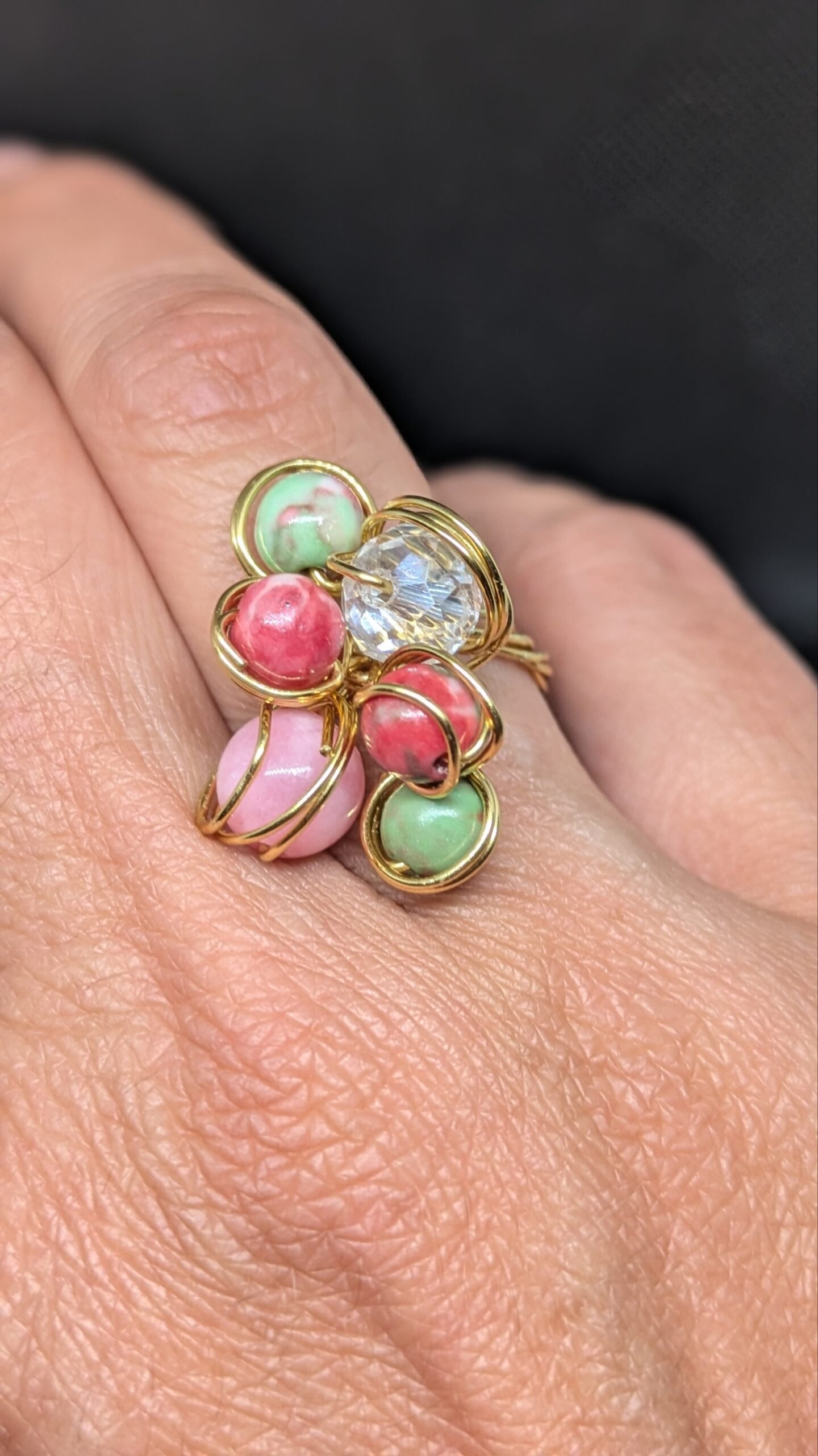 Anello Bloom con Vetro Austriaco - immagine 2
