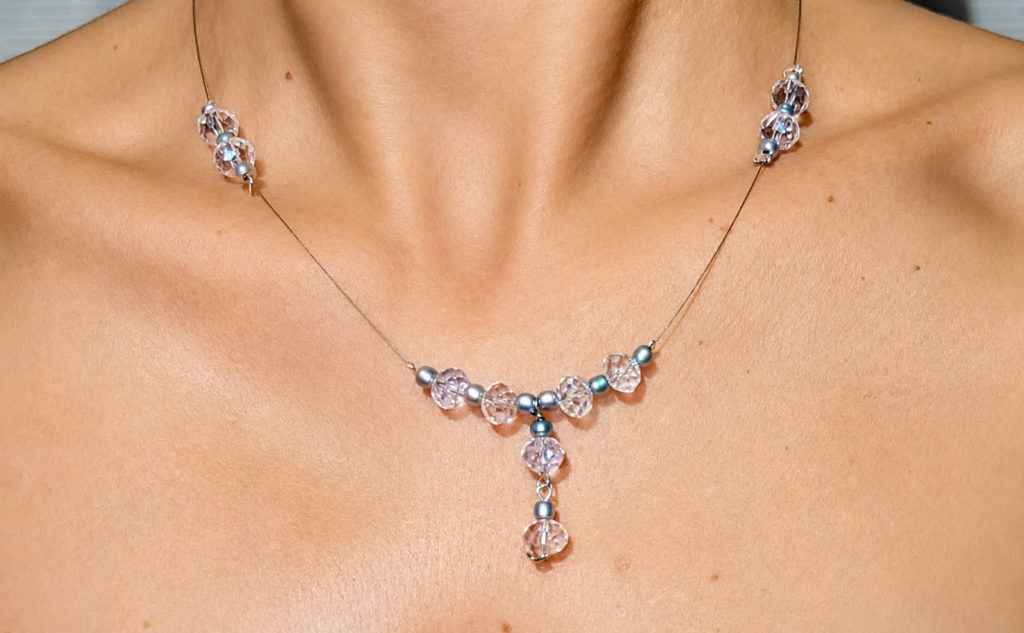 Collana Vetro Austriaco e Argento