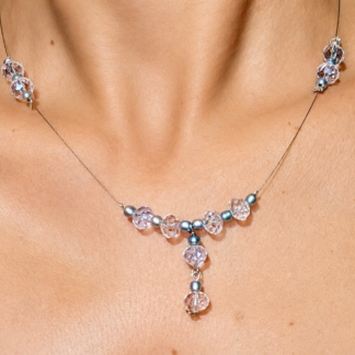 Collana Vetro Austriaco e Argento